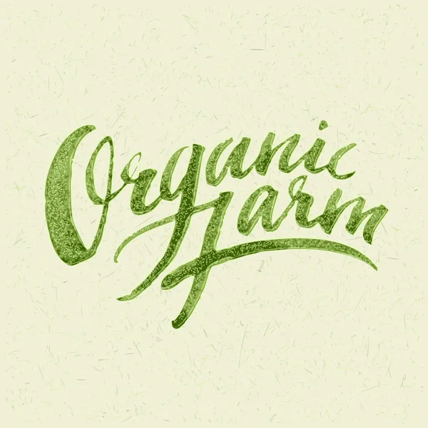 Logo de ferme biologique — Image vectorielle