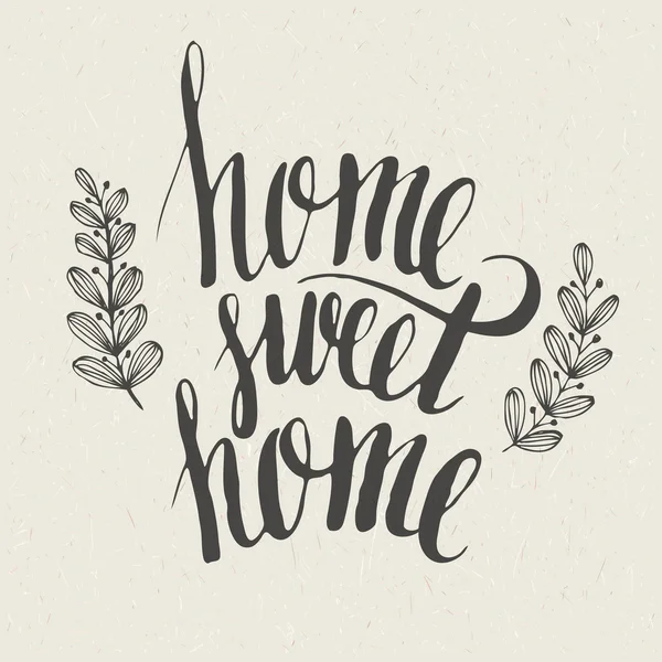 Sweet Home Schriftzug — Stockvektor