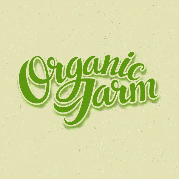 Logo de ferme biologique — Image vectorielle