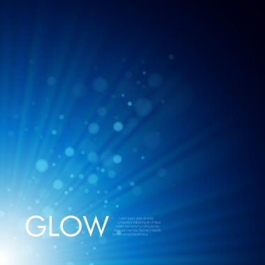 Vektör arka plan parlak ışınları ile