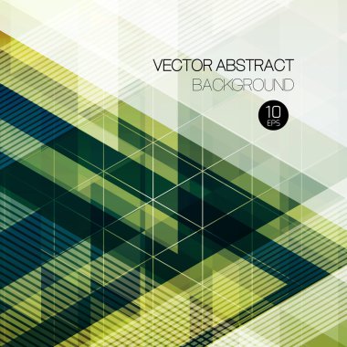 Vintage üçgen arka plan. Vektör çizim