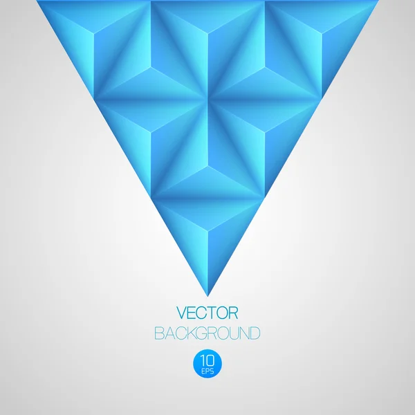 Fondo triangular 3d. Ilustración vectorial — Vector de stock