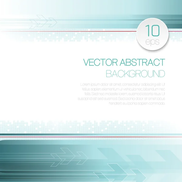 Vector abstract technology background with lines and arrow — Stock Vector