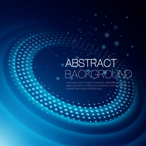 Vector background with glowing space orbit — Stock Vector