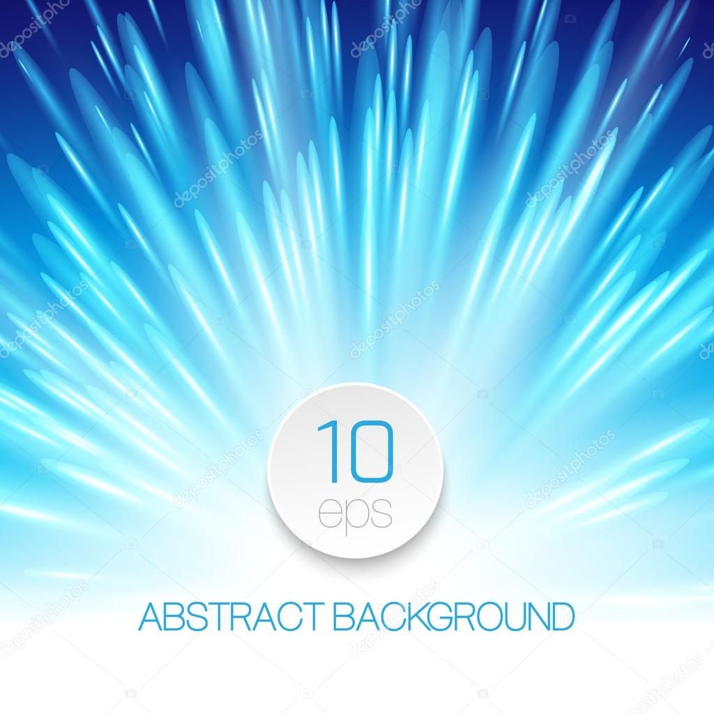 Vector background with glowing rays