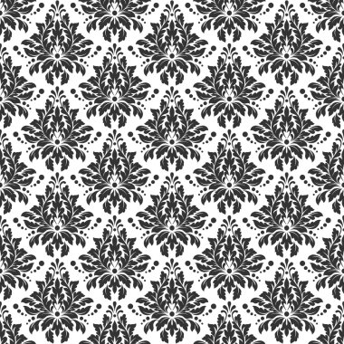 Damascus desen. Sorunsuz antika arka plan. Vektör