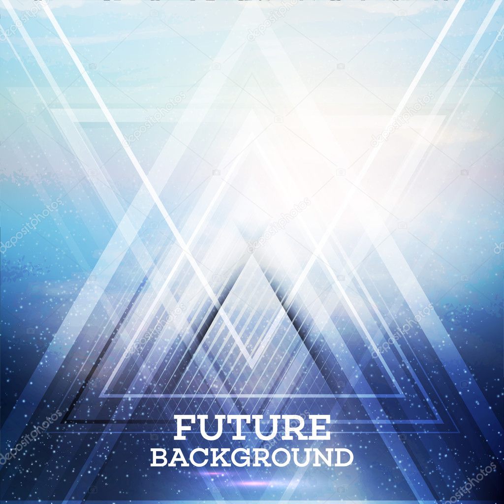 Abstract triangle future vector background