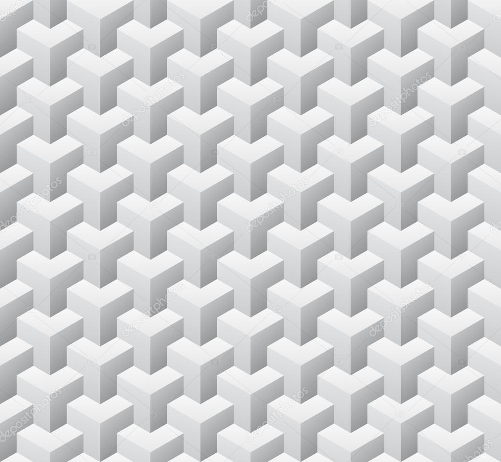 Cubic seamless pattern. Vector illustration