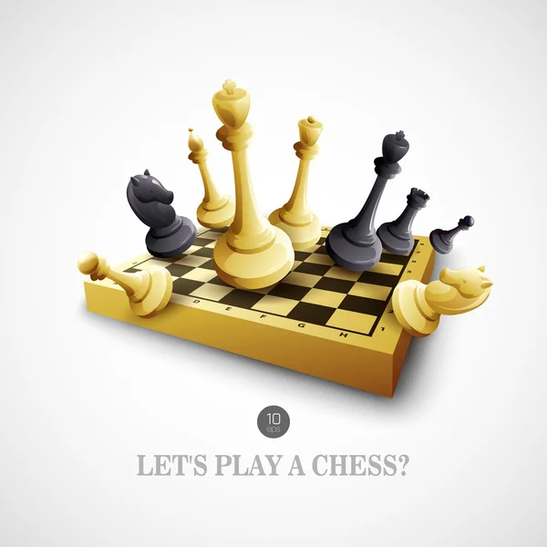 Les échecs. Illustration vectorielle — Image vectorielle