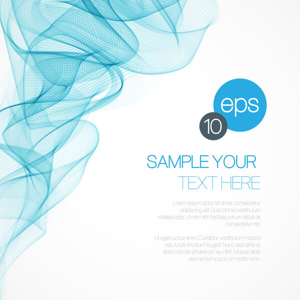 Фон дымовых волн. Векторная иллюстрация
