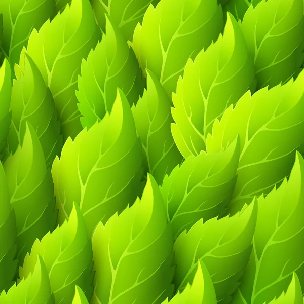 Απρόσκοπτη πράσινο φύλλα φόντο — Διανυσματικό Αρχείο