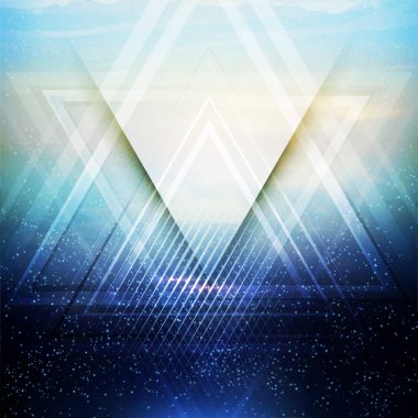 Abstract triangle future vector background