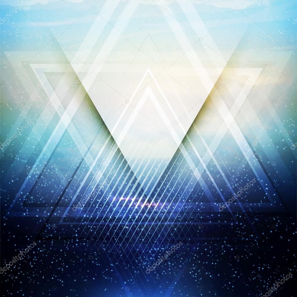 Abstract triangle future vector background