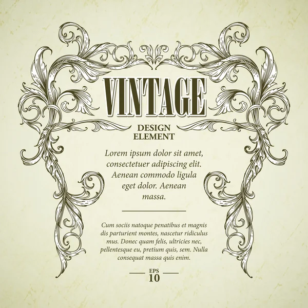 Elementi di design vintage — Vettoriale Stock