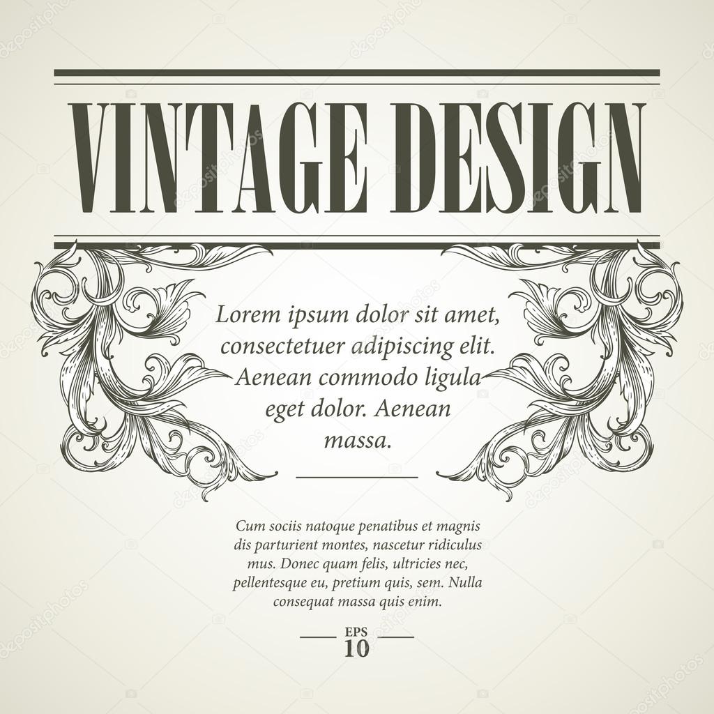 Vintage design elements