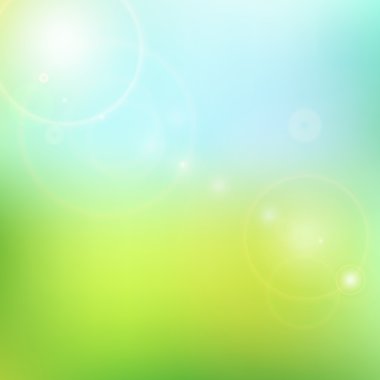 Mavi ve yeşil arka plan bulanıklık