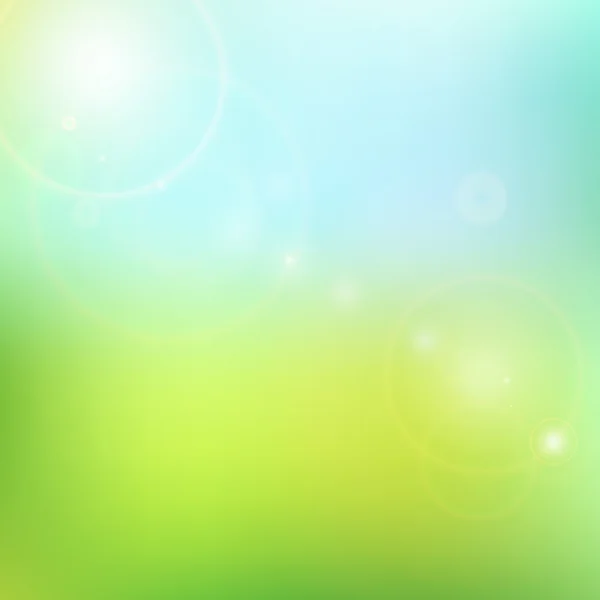 Blur fondo azul y verde — Vector de stock