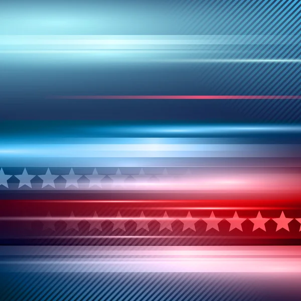 Американський День незалежності. Вектор смугастий червоний і синій фону — стоковий вектор
