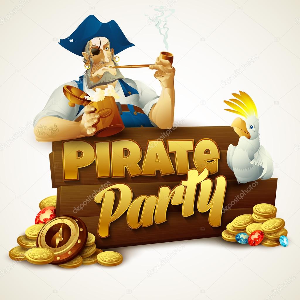 Pirate party poster.