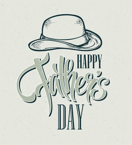 Dzień szczęśliwy ojców. Karta strony napis. Ilustracja wektorowa — Wektor stockowy
