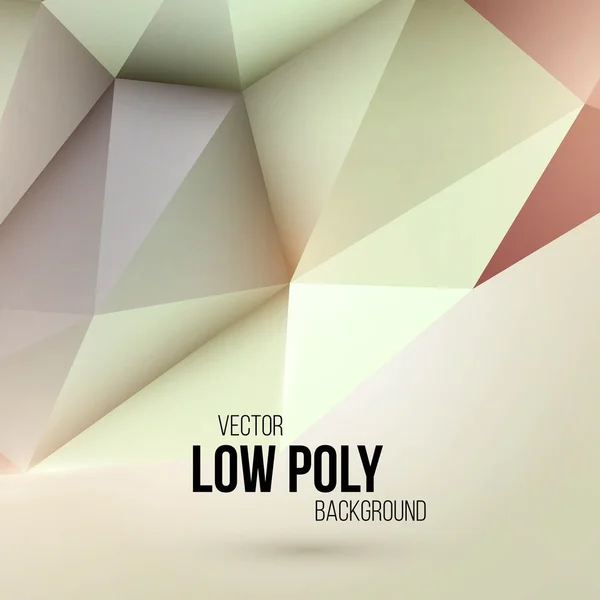 Low poly trójkątny tło. Element projektu. Ilustracja wektorowa — Wektor stockowy