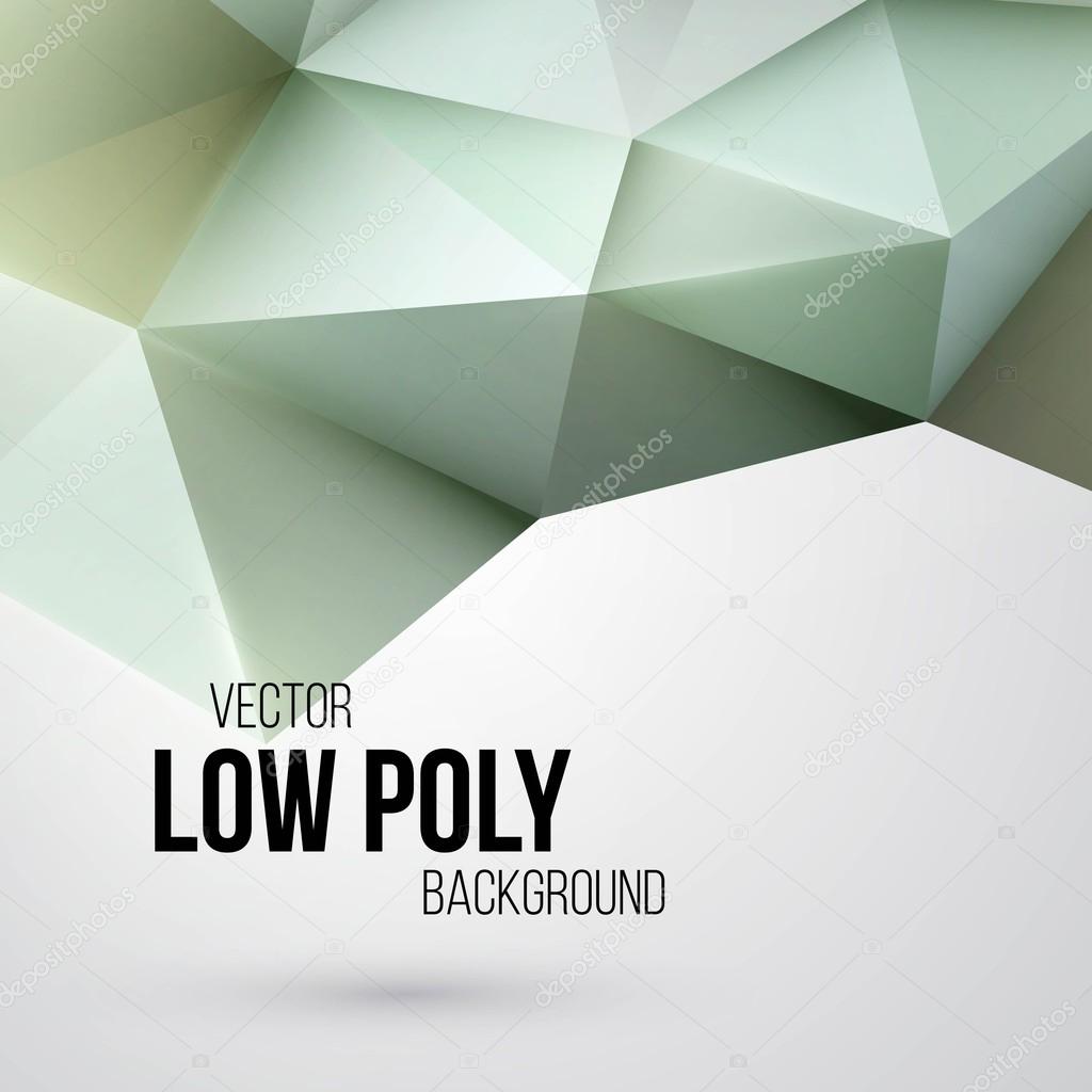 Low poly triangular background. Design element. Vector illustration