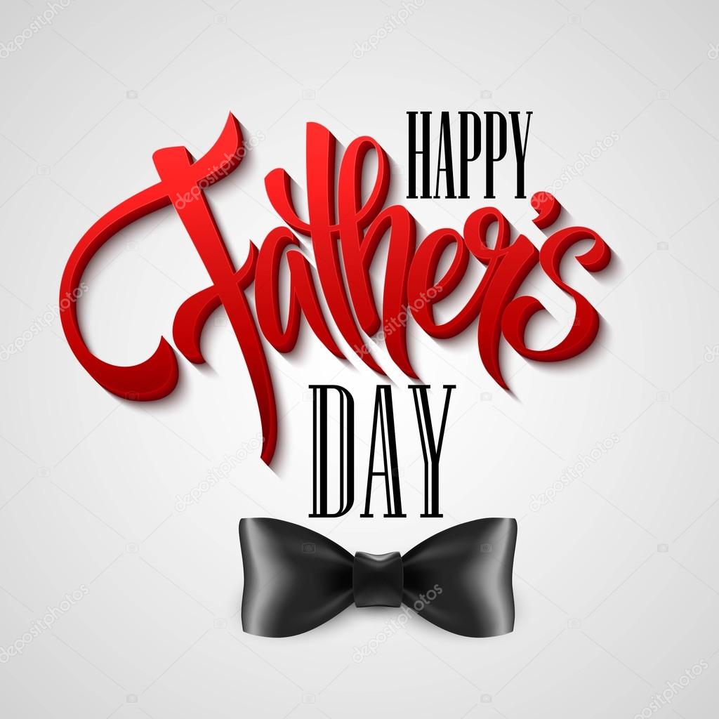 Happy Fathers day greeting card. Vector illustration