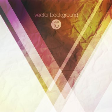 Renkli üçgenlerle soyut arkaplan