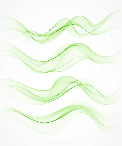 Fond de vague verte. Illustration vectorielle pour votre design . — Image vectorielle