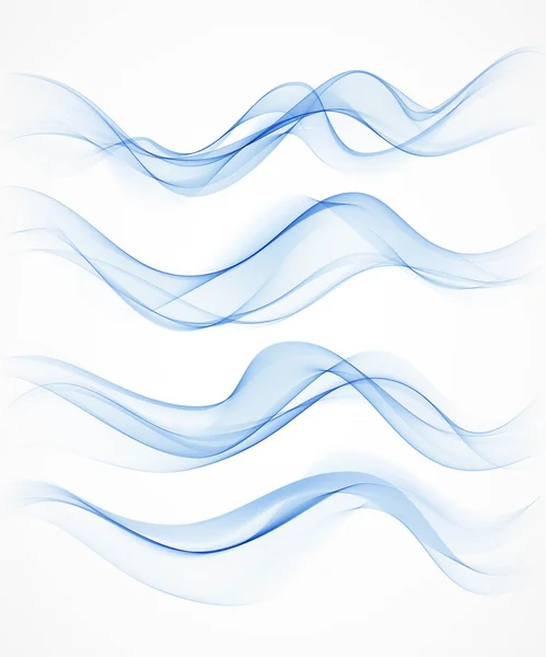 Sfondo onda blu. Illustrazione vettoriale per il tuo design . — Vettoriale Stock