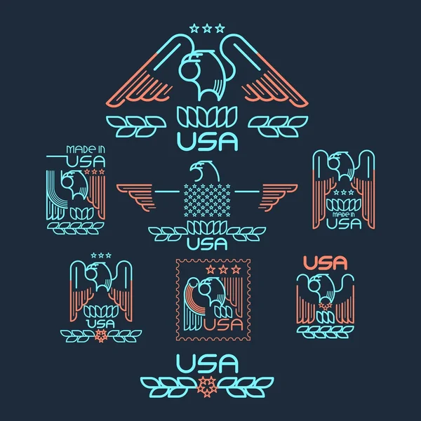 Hecho en los Estados Unidos — Vector de stock