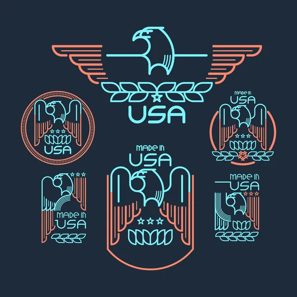 Made in USA — Stockvektor