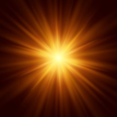 Aydınlatma fişeği soyut görüntüsü. Vektör çizim