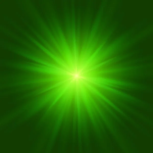 Abstrakte grün glühenden Hintergrund. Vektorillustration — Stockvektor
