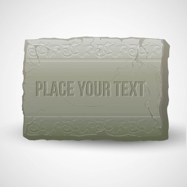 Ancient stones with inscriptions. Vector illustration