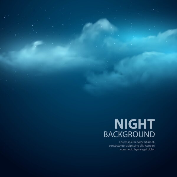 Night sky abstract background. Vector illustration