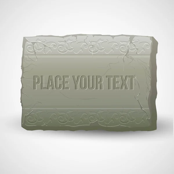 Ancient stones with inscriptions. Vector illustration — Wektor stockowy