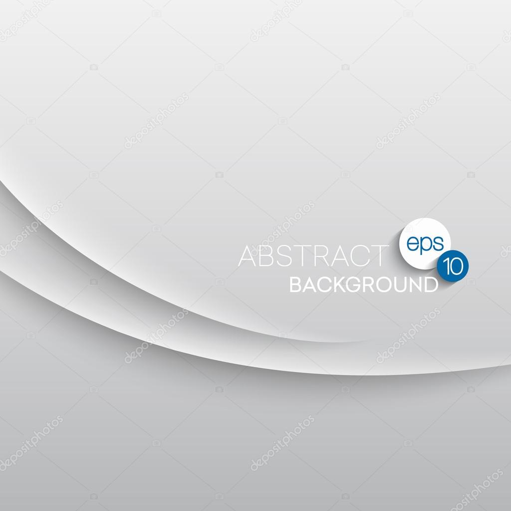 Abstract wave white background. Vector illustration 