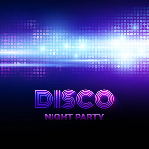 Disco background with discoball. Vector illustration — Stock Vector