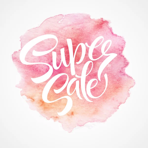 Super sale tag banner. Vector illustration — Stock Vector