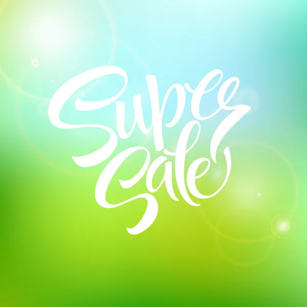 Super verkoop label banner. Vectorillustratie — Stockvector