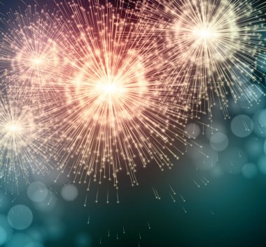 Celebrate party sparkler little fireworks. Vector illustration clipart