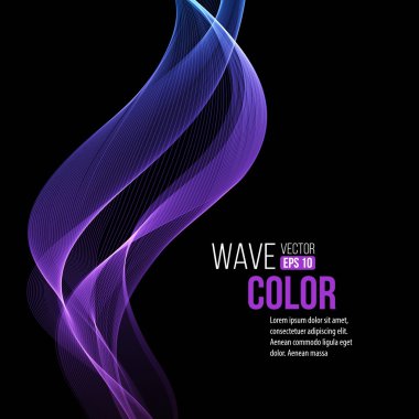 Abstract smooth  light lines vector background. clipart