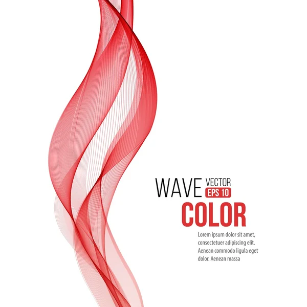 Abstract curved lines background. Template brochure design — Stock Vector