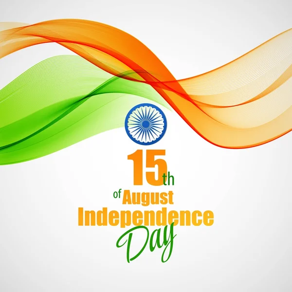 Kreativní koncept indický den nezávislosti. Vektorové ilustrace — Stockový vektor