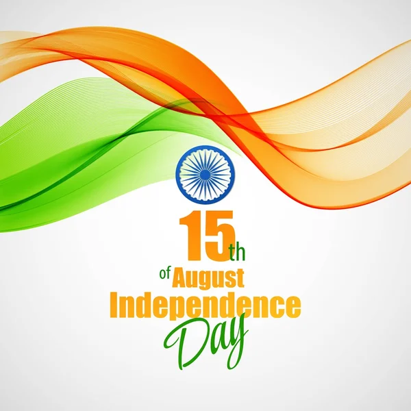 Creative Indian Independence Day concept. Vector illustration — Stock Vector