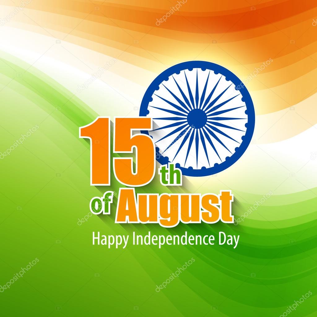 Creative Indian Independence Day concept. Vector illustration