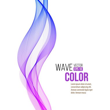 Soyut eğri çizgi arkaplanı. Şablon broşür tasarımı