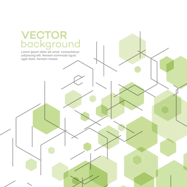 Resumo fundo com hexágonos. ilustração vetorial — Vetor de Stock