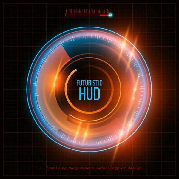 Абстрактний футуристичний фон HUD. Векторні ілюстрації — стоковий вектор